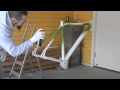 Bike Frame Repaint Pt 3 (First primary color layer 1 of 2)