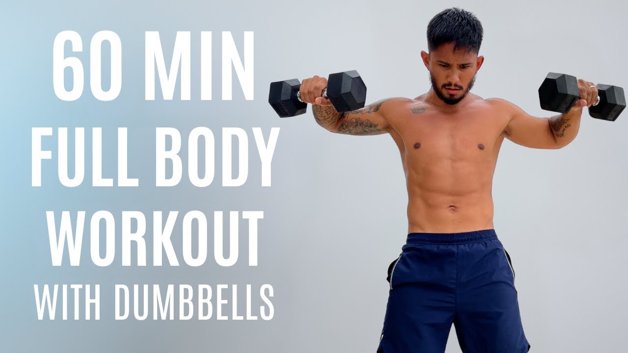 60 Minute Full Body Dumbbell Workout | Total Body Strength + Fat Loss | Home Workout