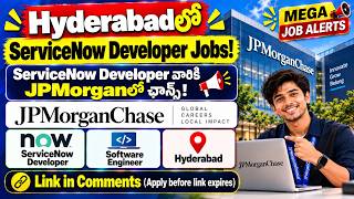 JPMorgan Chase Recruitment 2026 🔥 ServiceNow Developer | ITSM, CMDB, REST API, JavaScript Hyderabad screenshot 1
