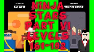 Mr Ninja Ninja Stars Levels 161-192 Three Stars Walkthrough ⭐⭐⭐ screenshot 4