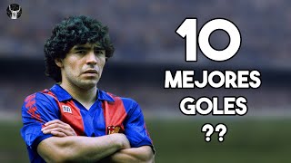 Cuales son los 10 MEJORES goles de Diego Maradona?