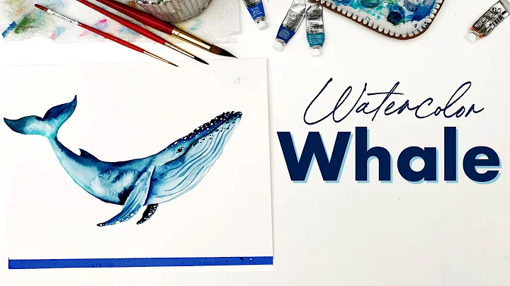 How to paint a whale using watercolor!