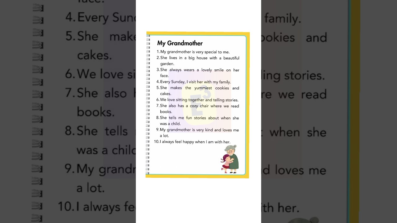  Grandmother My Essay 5 Lines