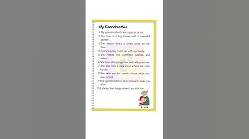 🔴Grandmother | My Grandmother | My Grandmother Essay | My Grandmother 5 lines