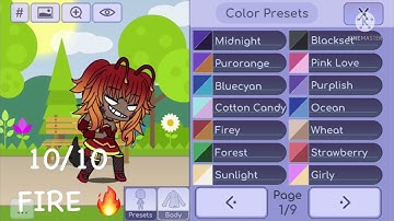 Rating color presets on my oc||part 1||