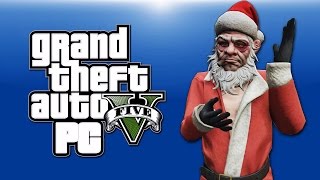 GTA 5 PC Online Funny Moments - XMAS DLC! Santa, Shopping, Yacht Dive Glitch! (BEFORE THE SNOW!)