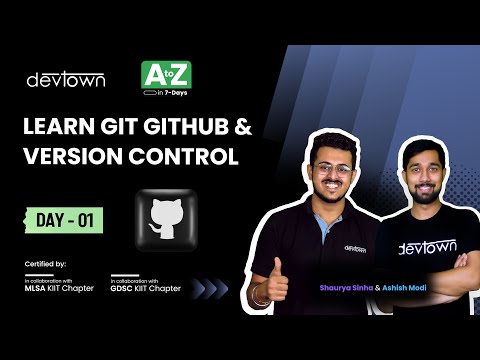 [LIVE] DAY 01 -  Learn git GitHub & Version Control  | COMPLETE in 7 - Days