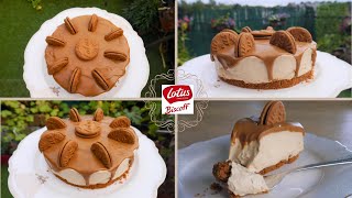 Cheesecake Spéculoos Lotus Biscoff sans cuisson /  شيزكيك اللوتس بدون فرن