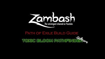 Path of Exile build guide : Toxic Bloom Pathfinder