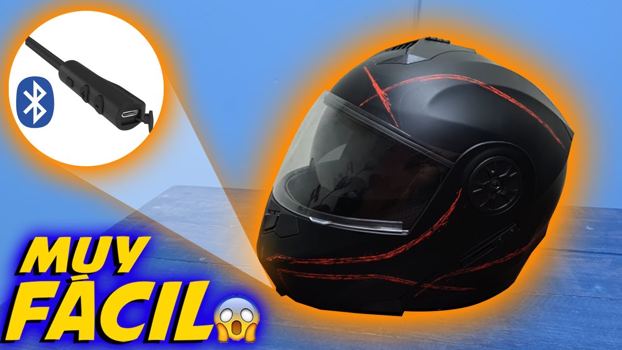 Como instalar manos libres bluetooth casco de moto (MUY FACIL Y BARATO) DESDE CERO YouTube