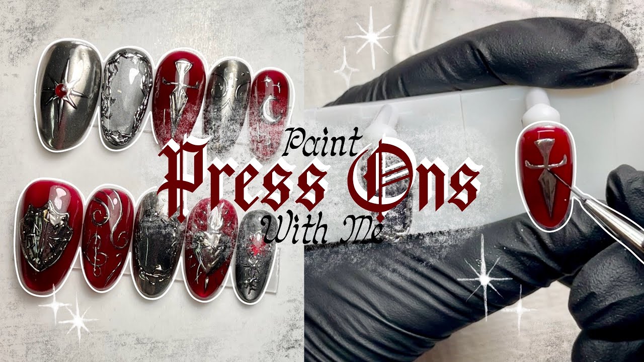 Рисую средневековые накладные ресницы в стиле темного фэнтези для своей клиентки ⚔️🖤