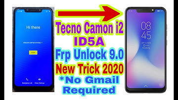 Tecno Camon I2(ID5A)9.0 Frp Bypass 2020 Without Pc||No Gmail Account||Bypass Google Account 100%