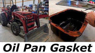 Mahindra 1526 / 1626: Oil Pan Gasket Replacement by Farm Dad 1,853 views 2 years ago 4 minutes, 13 seconds