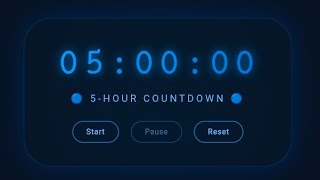 5 Hour Focus Countdown LIVE | Coding • Study • Productivity | No Music