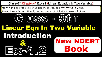 Class 9 Maths | Ex 4.2 Chapter 4 | Linear Equation In Two Variables | CBSE NCERT | Session 2024-25