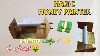 magic money printer making.diy magic money printer. money printer banai.