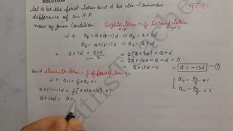NCERT Exemplar Ex 5.4 (Q3) Arithmetic Progressions Class 10 maths