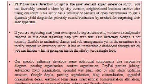 PHP Business Directory Script - PHP Directory Script (phpscriptsmall)