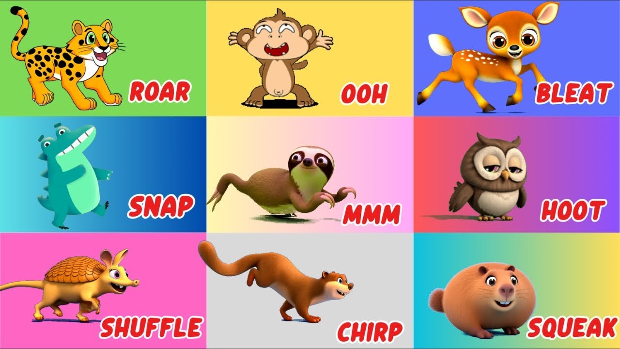 Amazon Animal Sounds Song | Jungle Animal Sounds Nursery Rhymes For Kids