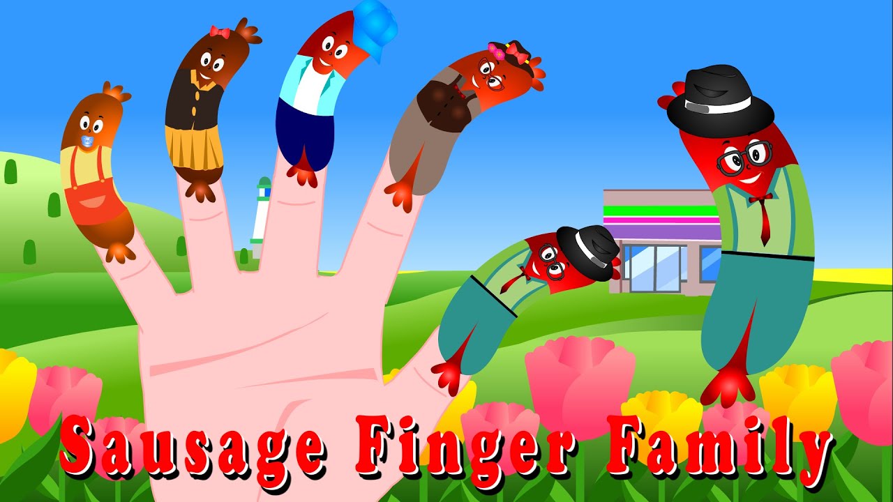 Sausage Finger Family English Nursery Rhyme for Kids YouTube