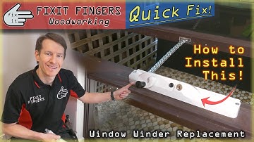 How to Replace a Broken Awning Window Winder (Bunnings Whiteco Window Winder DIY Installation)