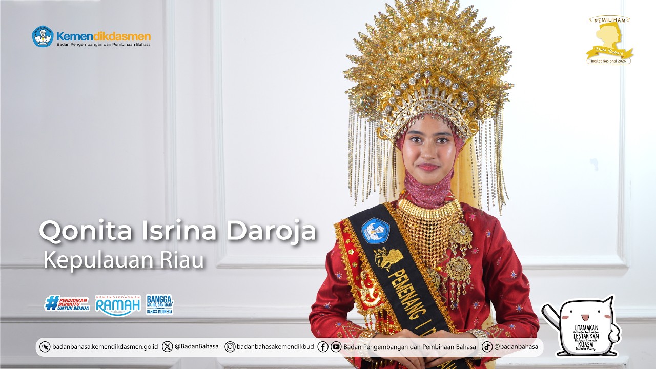 Qonita Isrina Daroja, Duta Bahasa Nasional 2026, Provinsi Kepulauan Riau