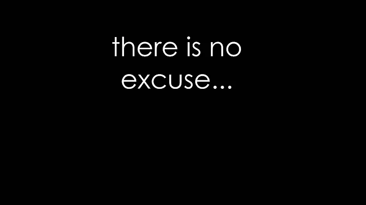 "No Excuses"- Allison Beatty