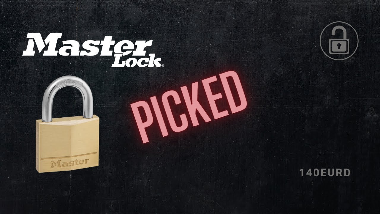 I picked my first Lock! | Master Lock 140D picked | Lock Picking ...