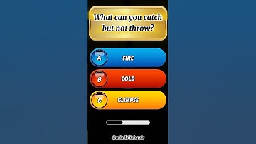 what can you catch but not throw? #quizshorts #shortsvideo #trivia #quizmaster