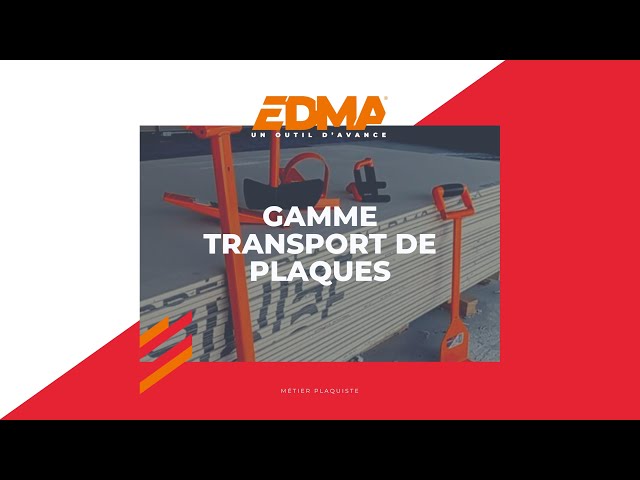 EDMA Outillage - ✓📣 l'incontournable 👉 TRANSPLAC 👈 Poignée en acier  idéale pour le transport de plaques et panneaux par 1 seule personne. Pour  un gain de temps et d'effort 💪, il
