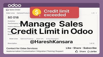 Manage Sales Credit Limit in Odoo | Automatic Alerts for Overdue Customers