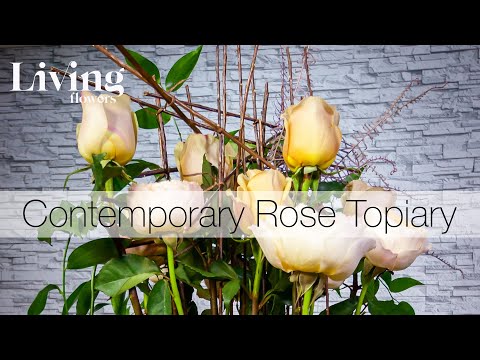 Contemporary Rose Topiary - How to Flower Design for Florists