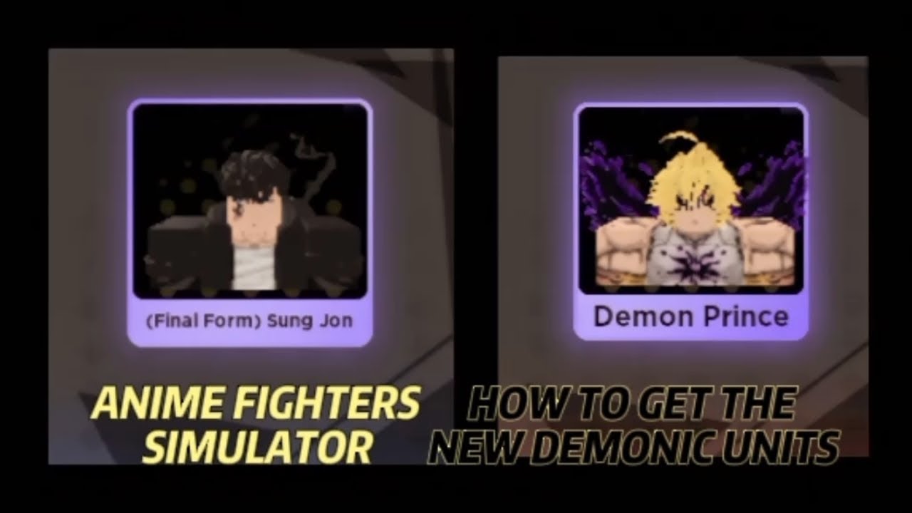 How to get the new rarity "DEMONIC" in Anime Fighters Simulator - YouTube