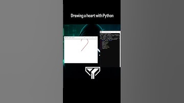 Drawing heart with Python  #cmd #python #coding