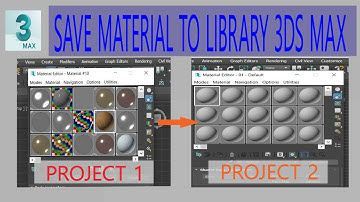 How To Save Material In The 3ds Max LIBRARY | Tamil | SMT
