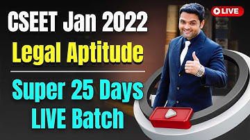 FREE CSEET Legal Aptitude Super 25 Days LIVE Batch for January 2022 | Lecture 5