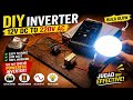 12V DC to ⚡220V AC Inverter 🔥 | Easy DIY Powerful Inverter at Home #diy #inverter #experiment