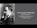 Friedrich Nietzsche, Thus Spoke Zarathustra | The Solitary Person  | Core Concepts