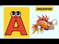 ABC Dangerous Sea Creatures Song 🌊🦈 | A to Z Scary Ocean Animals for Kids | UZR Learning #abcd