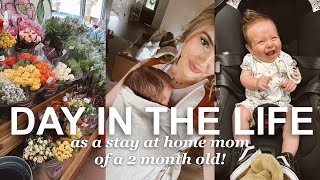 a *realistic* day in the life of a STAY AT HOME MOM OF A 2 MONTH OLD!