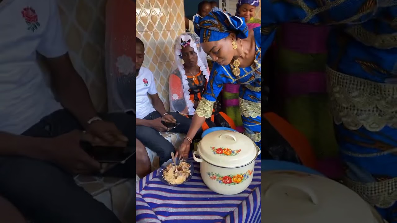 Le repas de midi du mariage traditionnel de Traoré Mariam