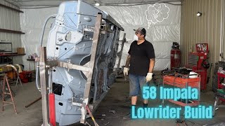 Episode 4 The 58 Impala Convertible Lowrider Build: The Sheetmetal Repair Starts