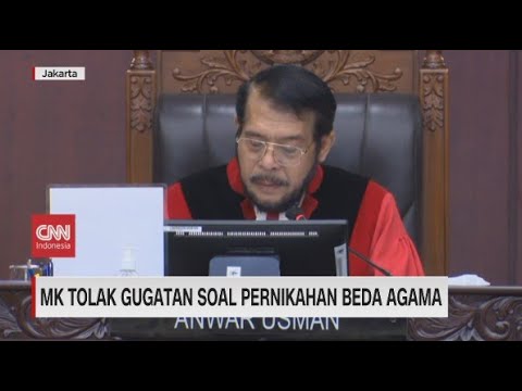 MK Tolak Gugatan Soal Pernikahan Beda Agama