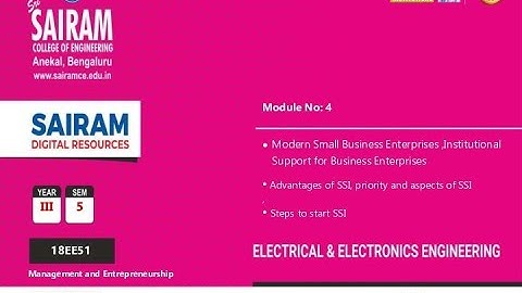 Lecture video 3 18EE51 Module 4 advantages ,priority and aspect of SSI  Malini k v
