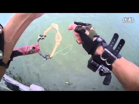 Sling Shot FISHING - Shoots METAL Bolts - Insane Way To Fish 