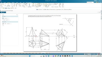 Orthographic Projection of Pentagonal Pyramid 03