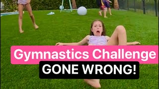 Gymnastics Challenge FAIL!😮 Who gets hurt?😬
