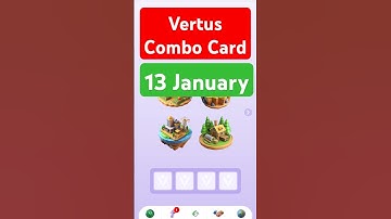 Vertus Combo 13 January | Vertus Daily Combo | Vertus today Combo l