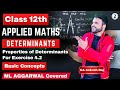Determinants class 12 applied maths ml aggarwal  properties of determinants  sri kautilya