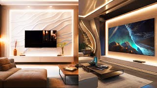 Modern TV Wall Unit Design Idea 2024-2025